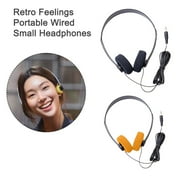 Lightweight Adjustable Classic Vintage 80's Headphones for Walkman PC-MP3 Laptop W4E1