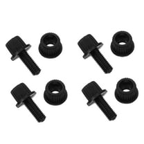 4 Pcs Screws for License Plate Motorcycle Fastenings Frames Motorbike Bolts Black