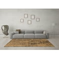 thumbnail image 3 of Ahgly Company Indoor Square Oriental Brown Industrial Area Rugs, 4' Square, 3 of 4