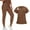 Brown, variant on Women Jogger Sets Nursing Clothes Beauty Spa Uniform Works Nurses Uniform Scrubs Hospital Working Scrubs Set