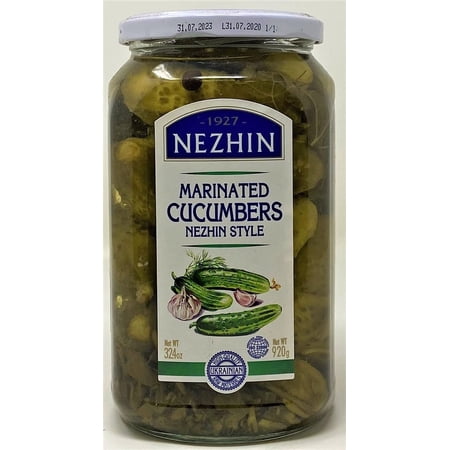 Marinated cucumbers, No Preservatives, Ingredients 920gr Pack of 1