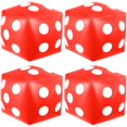 thumbnail image 1 of Juego de 4 piezas inflables Jumbo de 32 cm, de Game Dice Mototo, color rojo, 1 of 7