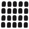 thumbnail image 1 of Black Soft Headset Microphone Covers with Excellent Texture for Wind Noise Reduction and Protection 20pcs, 1 of 9