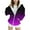 Purple, variant on SonxaHe Big Girls' Jacket Gradient Prints Fleece Zip Up Hooded Jacket Child Athletic Lightweight Warm Outerwear Jackets Blue,Sized 14-15