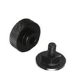 thumbnail image 6 of 3mirrors Welding Hood (Pipeliner) Helmet Fasteners Headgear Replacement Parts Accessories Screws Flip Hood Aluminum - 1 Pair (Black Anodized Knurled), 6 of 6