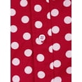 thumbnail image 6 of MODA NOVA Big & Tall Men's Polka Dots Long Sleeve Dress Button Down Shirts Red L, 6 of 6