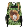 thumbnail image 3 of ALAZA Clear Backpack Baseball on Grass PVC Transparent BookBag, 3 of 7