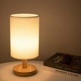thumbnail image 2 of Lámpara de mesa USB Mesita de noche Lámpara de madera Mesita de noche moderna Lámpara de noche yeacher Lámpara de noche, 2 of 7