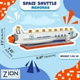 thumbnail image 6 of Spaceship Kids Menorah Hand Painted Polyresin - Sculptured Space shuttle Candle Minorah for Children fits standard Hanukkah Candles - Experience Chanukah in Outer Space Kid Menorahs By Zion Judaica, 6 of 8