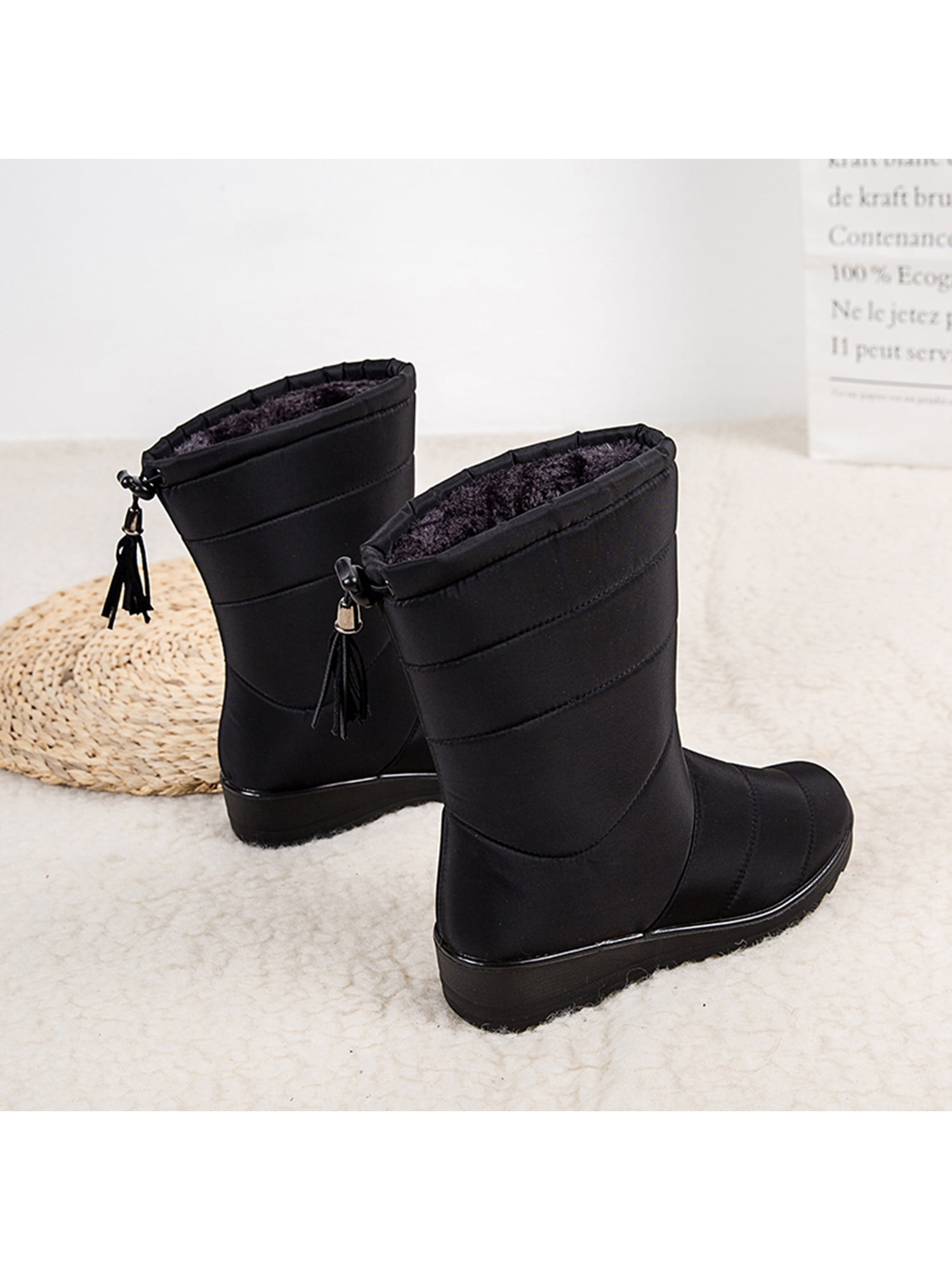 wedge snow boots waterproof