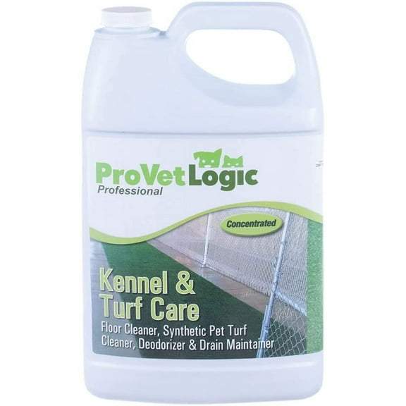 Kennel & Turf Care- Floor Cleaner, Synthetic Pet Turf Cleaner, Deodorizer & Drain Maintainer- Gallon (Concentrated)