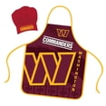 thumbnail image 2 of Washington Commanders Apron Chef Hat Set Full Color Universal Size Tie Back Grilling Tailgate BBQ Cooking Host, 2 of 2