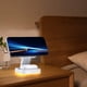 thumbnail image 1 of Cargador inalámbrico plegable, 15W, magnético, 3 en 1, luz LED, Blanco, 1 of 7