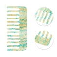 thumbnail image 2 of Unique Bargains 1 Pc Anti-Static Hair Comb Green Acrylic, 2 of 5