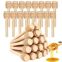 WLGJL 36 Pcs Honey Dipper Sticks - Wooden Honey Dipper, 3.15 Inch Mini Honeycomb Stick, Honey Stirrer Stick for Honey Jar Dispense Drizzle Honey and Wedding Party Present