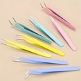 thumbnail image 2 of 2-Pack Slant Tip Tweezers, Precision Stainless Steel Tweezers for Women Facial Hair, Eyebrows, Eyelash Extension & Splinter Removal, 2 of 9
