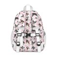 thumbnail image 3 of Cute Boston Terrier Dog and Pink Love Heart Backpack for School,Cute School Bag,Schoolbag with Adjustable Shoulder Straps & Padded Back,15"x11.42"x5.5", 3 of 6