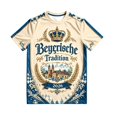thumbnail image 4 of Bibifish Mens German Oktoberfest T Shirts Short Sleeve Crew Neck Bavaria Castle Print Tees Heritage Fest Holiday Wear Tops, 4 of 4