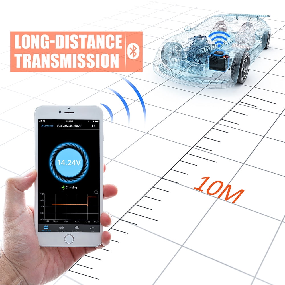 BM300 Car Battery Tester Auto 12V Car Battery Analyzer Circuit Electrical System OBD2 Scanner Battery Tester ,Fast and Accurate Precise