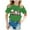 Green, variant on WEAIXIMIUNG Clothes for Girls 10-12 Crop Tops Kid Girls Cute Fashion Printed Round Neck Short Sleeve Tee Summer Comfortable Casual Loose T Shirt Tops