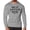 Sport Gray, variant on Gymish Do It Now Lightweight Long Sleeve Hooded T-shirt for Men