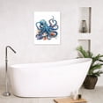 thumbnail image 2 of Deep Ocean Sea Canvas Print Wall Art Octopus Under The Sea Amphibians Beach Illstrations Modern Wall Art Nautical Seaweed on White Wall Art for Living Room Bedroom Ready to Hang,16 X 24 inches, 2 of 5