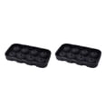 thumbnail image 4 of sweethay Ice Cube Maker DIY Creative 8-Cavity Round Ice Ball Mold Home Bar Party Negro 2Conjunto, 4 of 6