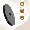 thumbnail image 4 of 2Pack Acrylic Lazy Susan Turntable, 6" Spinner Lazy Susan Turntable Organizer, Acrylic Ball Bearing Rotating Tray for Pantry Spice Rack Decorating, Black, 4 of 6