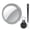 Gray, variant on Smart Air Tracker Tags, Bluetooth Tracker 4-Pack, Item Locator Works with Apple Find My (iOS Only), Tracker for Keys, Wallet, Luggage and Bags, Replaceable Battery, Key Ring & Lanyard Included