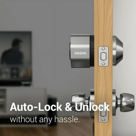 Bosma - Aegis Smart Lock Wi-Fi with App/Keypad Access - Metallic