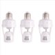 thumbnail image 1 of 3X E27 LED 220V Tornillo Portalámparas LED PIR Sensor de Movimiento Infrarrojo Lámpara con Enchufe de Interruptor Identificar Sensor de Movimiento E27, 1 of 5
