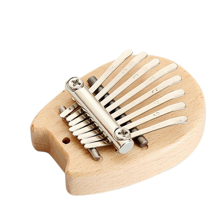 8 Key Mini Cute Kalimba Wood Crystal Finger Thumb Piano Children's Gift