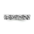 thumbnail image 4 of 925 Sterling Silver Stackable Expressions Polished Heart Ring Size: 7; for Adults and Teens; for Women and Men, 4 of 5
