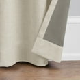 thumbnail image 4 of Eclipse Corte Solid Vanilla Dream Blackout Grommet Top Single Curtain Panel, 52" x 84", 4 of 9