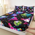 thumbnail image 3 of Castle Fairy Baseball Gamer Twin Sheet Sets for Female Men,Abstract Splash Bedding, 3 of 7