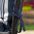 thumbnail image 3 of ARDEN 4-Pack Outdoor Patio Dining Chair Cushion, 20x44, Rain-Proof Seat Pad, Fade-Resistant Outdoor Cushion Sapphire Blue Cabana Stripe, 3 of 13
