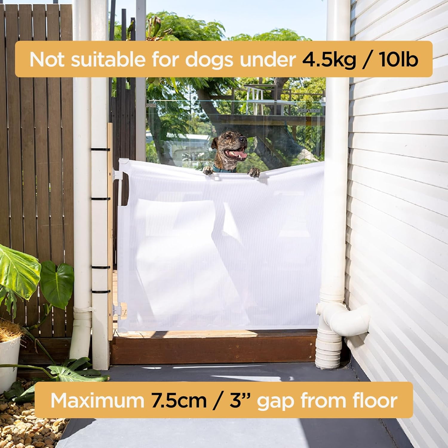 Philowng Retractable Safety Gate, 36.6" High Extends up to 71" Wide, White