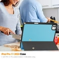 thumbnail image 5 of Allytechgroup iPad Pro 11 M4 2024 Case, Slim Flip Smart Cover Auto Sleep Wake with Pencil Holder Multi Angle Veiwing Stand Shockproof Case for Apple iPad Pro 11 inch 2024,Skyblue, 5 of 9