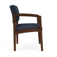 thumbnail image 2 of Pemberly Row Fauteuil d'Invité pour Réception et Salle d'Attente / Bois de Noyer / Bleu / Bleu, 2 of 5