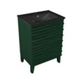 thumbnail image 3 of Cascade 24" Freestanding Bathroom Vanity in Green Oak with Black Sink Top, 3 of 7