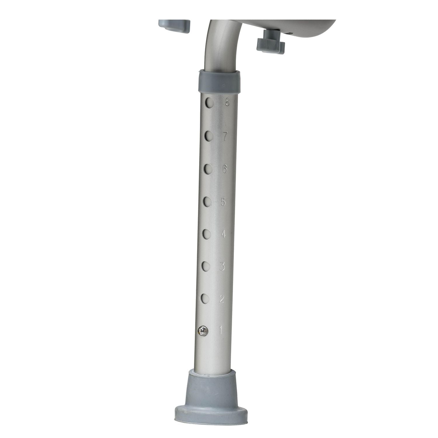 Siège de baignoire et de douche gris avec dossier sécurité dans la salle de bain de Drive Medical Siège de baignoire