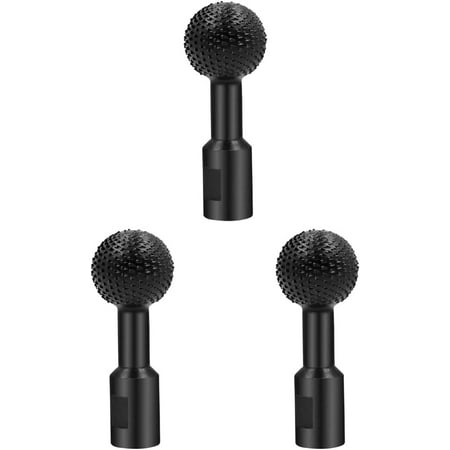 

Egebert 3 pack Rotary Drill Bits woodworking twist drill bits wood carving file rasp drill woodworking rasp chisel drill bits 14mm Ball Shape
