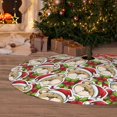 thumbnail image 6 of Sikiie Christmas Hat bear 30-48 inches {designName} Print Christmas Tree Skirt Snowman Xmas Tree Skirt with Edge Christmas Decorations for Holiday Party-36", 6 of 7