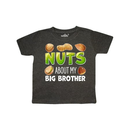 

Inktastic Nuts About My Big Brother Peanut Almond Pistachio Gift Toddler Boy or Toddler Girl T-Shirt