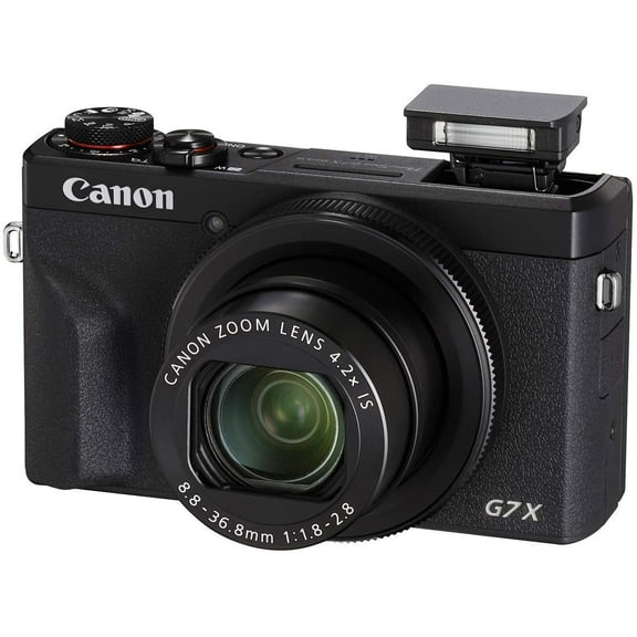 Restored Canon PowerShot Digital Camera [G7 X Mark III] with WiFi & NFC, LCD Screen and 4K Video Black (Refurbished)
