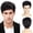 Black, variant on JOFMWIX Men's Short Wig, Natural Layered Synthetic Wig, Suitable for Everyday Wear and Halloween.