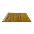 thumbnail image 2 of Ahgly Company Machine Washable Indoor Round Persian Yellow Traditional Area Rugs, 4' Round, 2 of 4