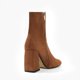 thumbnail image 5 of NECHOLOGY Botas Mujer Adulto Femenino Zapatos Botines mujer Botines de mujer Otoño e Invierno cómoda punta cuadrada tacón cuadrado Simple Color sólido cremallera lateral (Brown, 9), 5 of 6