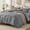 Dark Gray, variant on EMONIA 2-Piece Twin Comforter Set,Soft & Cozy Washed Microfiber Down Alternative Bedding,Lightweight Fluffy Reversible Bed in a Bag,White