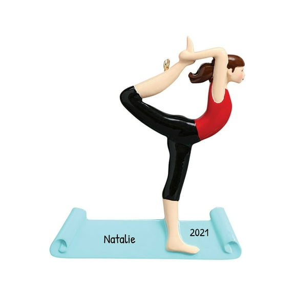 Personalized Yoga Ornaments for Christmas Tree - Fitness Ornaments for Christmas Tree, Workout Ornament, Gym Ornament, Yoga Gifts for Yoga Instructor - Natarajasana - Free Customization